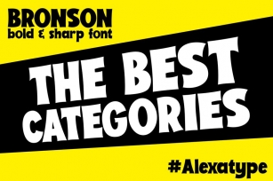 BRONSON - Bold and Sharp font Font Download