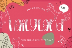 Hailyland Fun Children Typeface Font Download