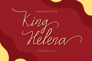 King Helena Script Handwritten Monoline Font Font Download