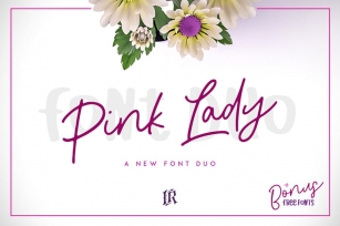 Pink Lady Font Duo Font Download