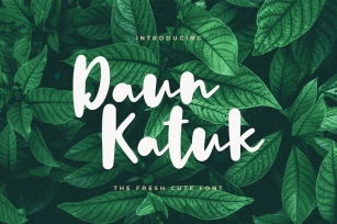 Daun Katuk - The Fresh Cute Font Font Download