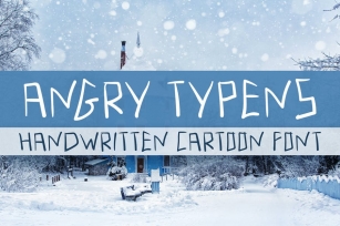 Angry Typens - Handwritten Font Font Download