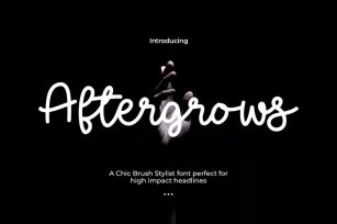 Aftergrows - Handletter Font Font Download