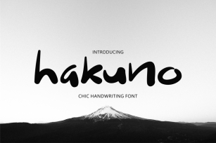 Hakuno - Chic Handwriting Font Font Download