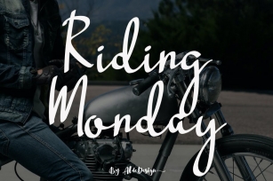 Riding Monday - Signature Font Font Download