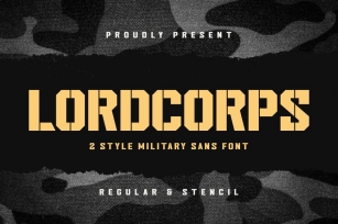 Lordcorps - Military Sans Font Font Download