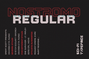 Nostromo Regular Font Download