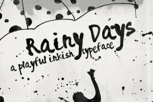Rainy Days - a Playful typeface Font Download