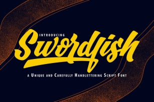 SwordFish | Unique Handlettering Script Font Font Download