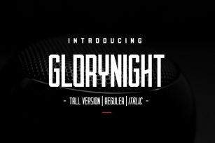 Glorynight Tall Version Font Download