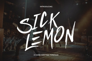 Sick Lemon - Hand Written Typeface Font Download