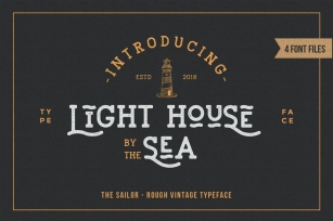 LightHouse - Sailor Rough Typeface Font Download