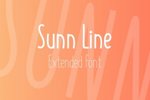 SUNN Line Extended Font Font Download