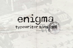Enigma Typewriter Sans Font Font Download