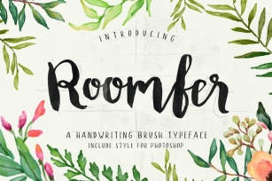 Roomfer font + Style Photoshop Font Download