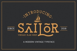The Sailor Vintage Typeface Font Download