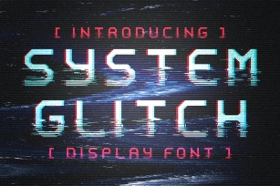 System Glitch - Display Font Font Download