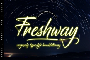 Freshway Originaly typestyle Font Font Download
