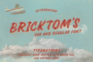 Bricktoms SVG & Regular Font Font Download