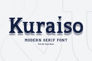 Kuraiso Serif Font Font Download