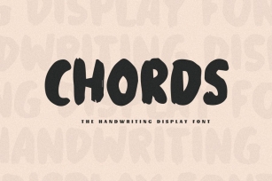 Chords - The Handwriting Display Font Font Download