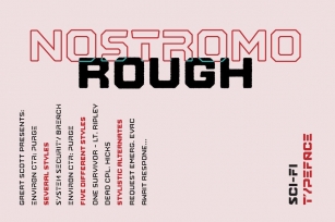 Nostromo Rough Font Download