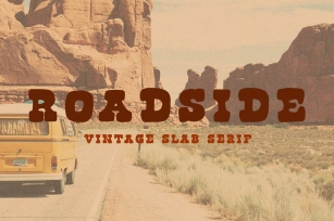 Roadside Vintage Slab Serif Font Download