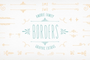 Amorie Font Elements - Borders Font Download