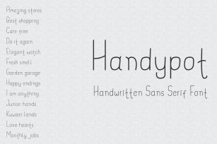 Handypot - Handwritten Sans Serif Font Font Download