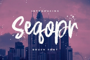 Seqopr - The Brush Font Font Download