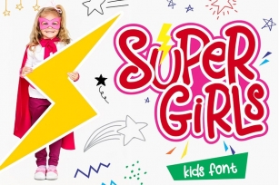 Supergirls - Kids Font Font Download