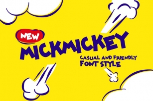 Mickmickey friendly casual font Font Download
