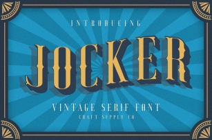 Jocker - Vintage Serif Font Family (8 Fonts) Font Download