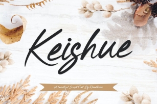 Keishue Script font YR Font Download