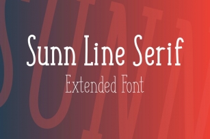SUNN Line Serif Extended Font Font Download