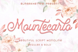 Mountecarlo-Beautiful Monoline Font Download