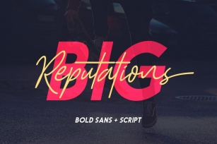Big Reputation - Font Duo Font Download