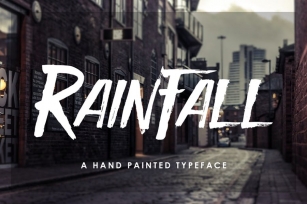 Rain Fall Font Font Download