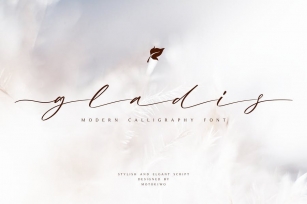 Gladis - Modern Calligraphy Font Font Download