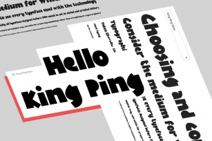 KingPing, super casual display font Font Download