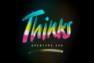 Thinks Opentype SVG Font Download