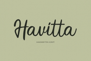 Havitta - Handwritten Script Font Download