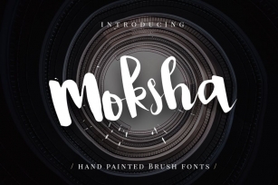 Moksha - Hand Painted Brush Font Font Download