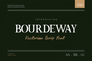 Bourdeway Decorative Serif Font Font Download