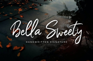 Bella Sweety - Handwritten Signature Font Download