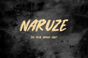 Naruze - The Real Brush Font Font Download