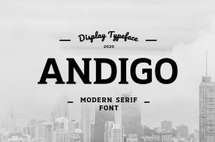 Andigo Display Serif Font Font Download