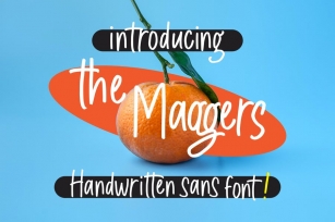 The Maggers - Handwritten Sans Font Font Download