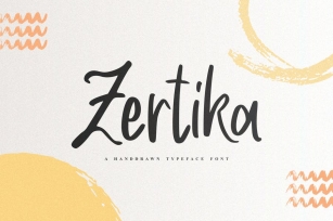 Zertika - A Handdrawn Typeface Font Font Download