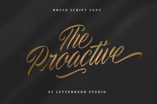 The Proactive Script Font Download